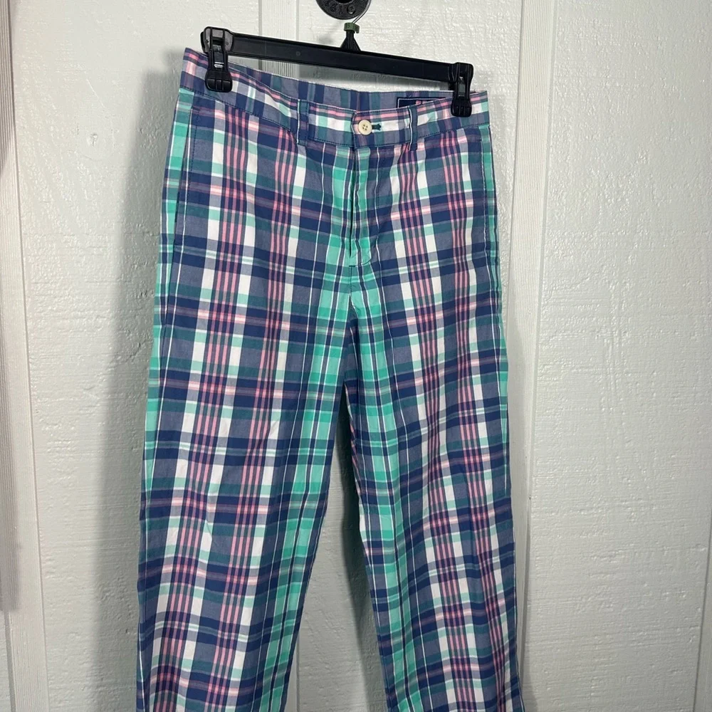 Vineyard Vines Boys Seaway Plaid Club Pants Size 14 EUC - Picture 2 of 10